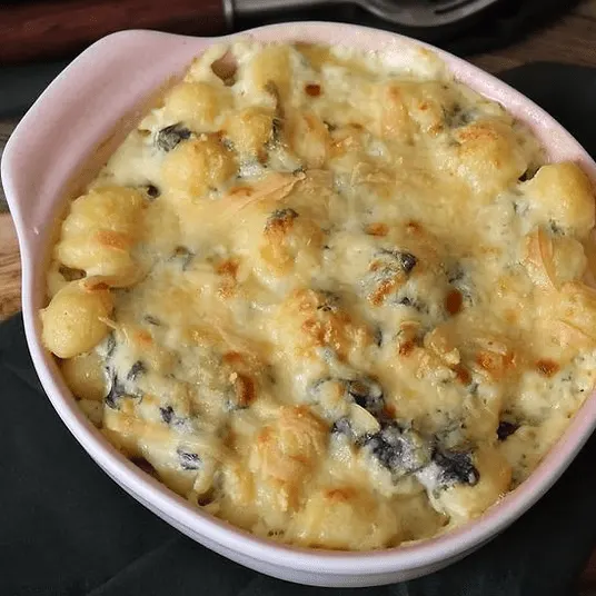 Banner da receita de Nhoque gratinado com molho de espinafre